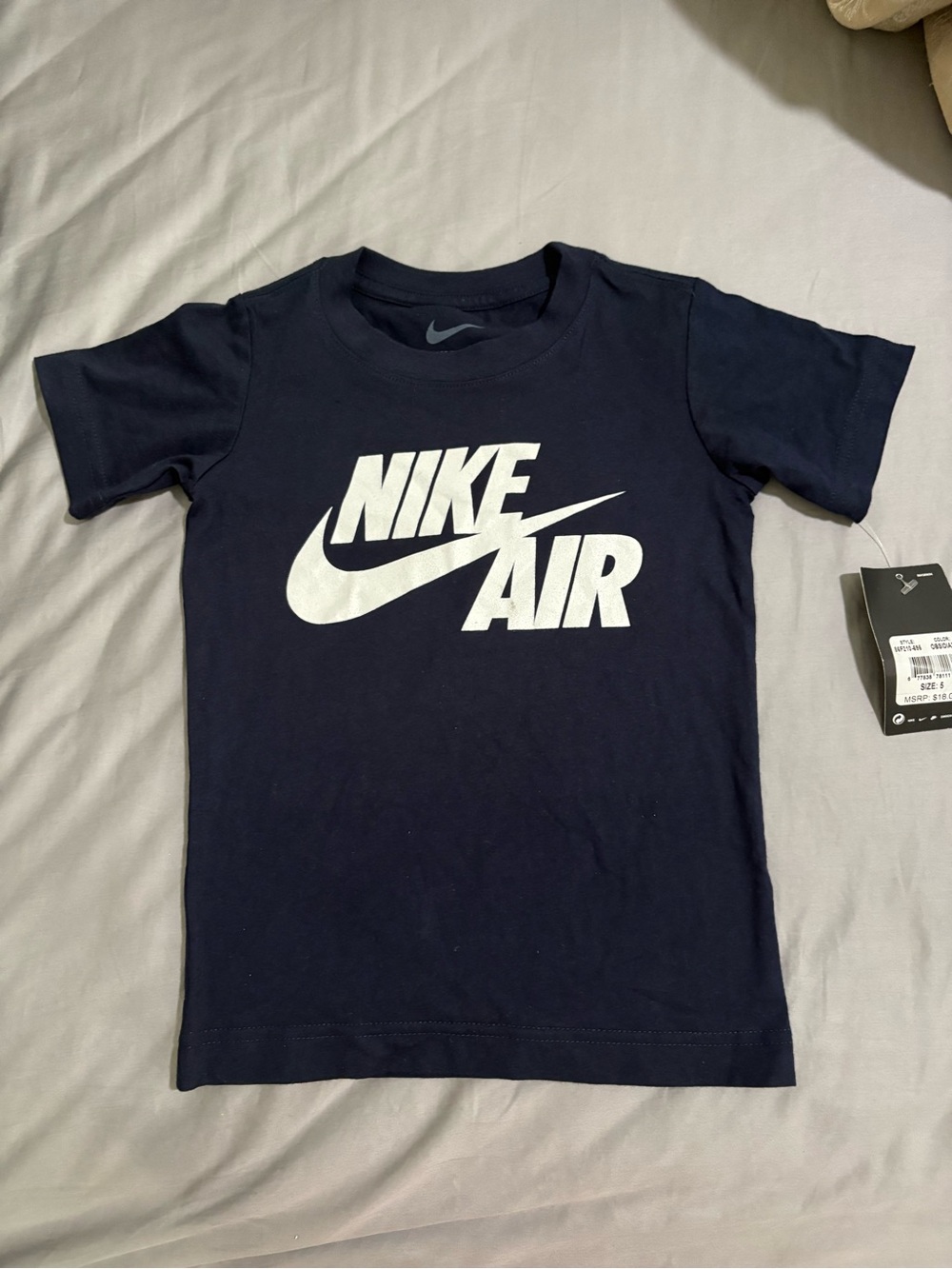 Nike Navy Blue T-Shirt with White Nike Air Logo